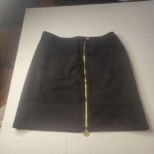 Anne Klein Suede Black Pencil Skirt size 10